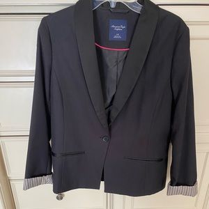 American Eagle Black Suit Jacket Blazer